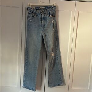 Distressed Light Blue Women's Jeans